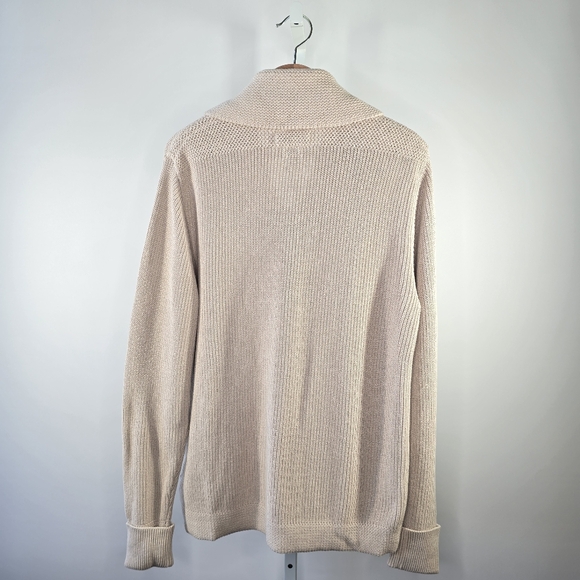 NWT Men's Grayers Shawl Collar Shaker Stitch Cardigan Sweater Size M - Picture 2 of 6